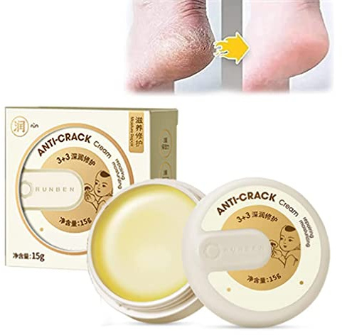 Rissfeste Creme für die Winterhaut, Creme zur Reparatur von Fersenrissen, Repair & Care Schrundensalbe, Bekämpft Trockene Haut, Feuchtigkeitscreme für Hände, Füße, Körper, Ellenbogen