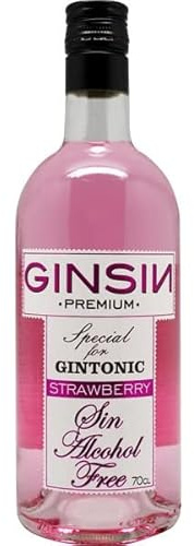 GINSIN Ginebra sin alcohol strawberry botella 70 cl