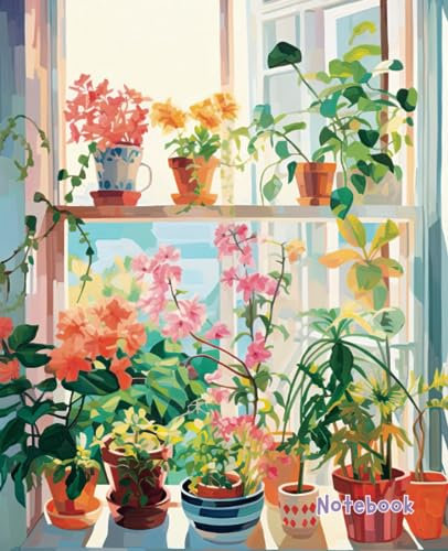 Trendy Notes: Windowsill Garden: Stylish Composition Notebook