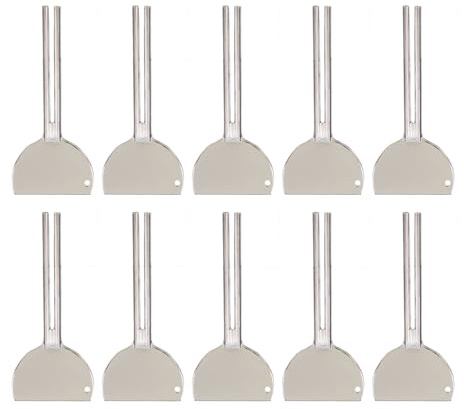 WOOXGEHM 10 Stück Zahnpasta Quetscher, Rostfrei, Hochfester Zahnpasta Quetscher Aus Edelstahl, Tubenroller, Aufhängbares Design, Effiziente Pastenextraktion