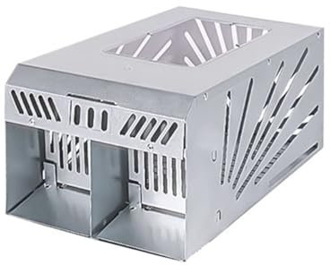 IGASHI Trampa para Ratones Reutilizable de Metal La eficiencia de la Jaula de la ratonera automática del Espacio Grande de la Trampa for Ratones Continua del hogar es Alta