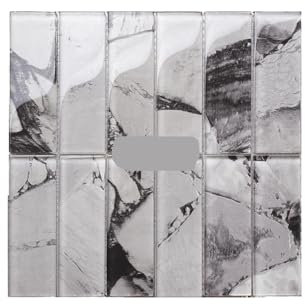 1 Stück langer Streifen chaotischer Glasmosaikfliesen for Badezimmer, Badezimmer, Restaurant, Bar, Café, Wandfliese, Kunst-Hintergrundwand, 30 x 30 mm (Color : Color number 1, Size : 30x30)