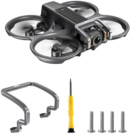 STARTRC Avata 2 Gimbal stötfångare skydd för DJI Avata 2 FPV drönare tillbehör lins säkerhetsstötfångare PTZ skyddande bar aluminiumlegering kamera anti-kollision skydd skyddsstång