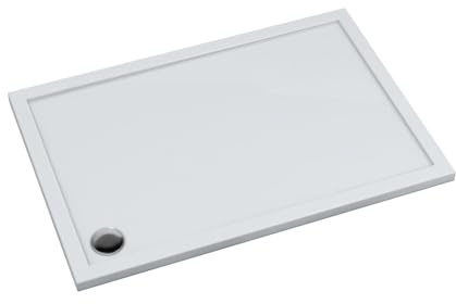 AQUABAD Duschwanne/Duschtasse Villa mit LeakProtect Technologie Smooth White 70x90cm Rechteck