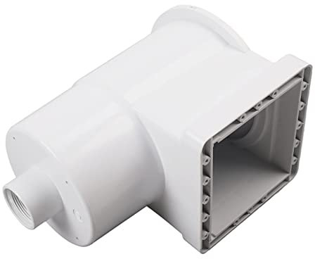 Qcwwy Skimmer Automático para Limpieza de Piscinas, Colector de Filtro de 6,5 L para Pared de Piscina Elevada, ABS Gris, 300x240mm