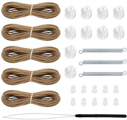 Replacement Parts for Blinds, RV Pleated Repair Kit, Window Repair Kit, Curtain Accessories, Window Blind Cord Repair Kit for Night Pleated Shade