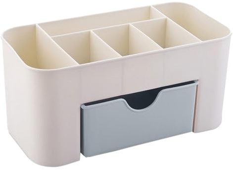 Caja De Almacenamiento De Maquillaje | Organizador De Maquillaje para Tocador | Organizadores De Escritorio para Encimera con Cajones para Cosméticos, Lápices Labiales, Joyas