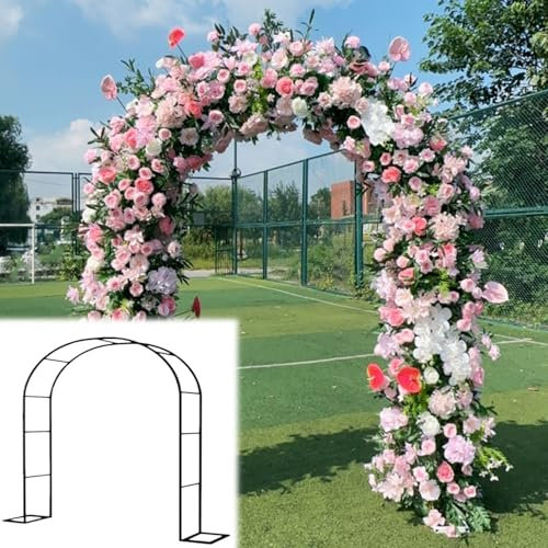 Metall-Gartenbogen Rankgitter für Kletterpflanzen im Freien, Hochzeitsbogen für Zeremonie, Dekoration, 140 x 230 cm