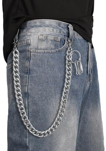 Wallet Chain Punk Jeans Chain Pants Chain Belt Chain Key Chain Hip Hop Goth Accessories for Women Men