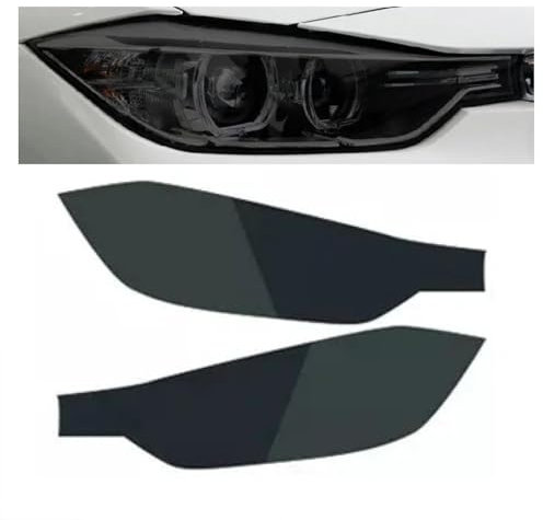 Rufutle Scheinwerfer Tönungsfolie für BMW 3er F31 2013-2019, Autoscheinwerferfolie, geräucherter schwarzer Tönungsfolienaufkleber