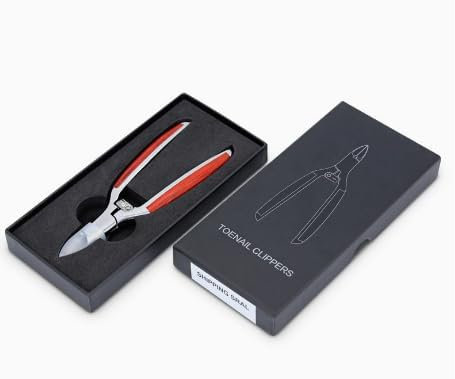 BUTBU Taglia Cuticole Professionale, Spesse Incarnite Tronchesina Pinza, Tronchese Unghie Acciaio Inox, Per Le Unghie Dei Piedi o Incarnite E Unghie Mani - Maniglia Legna