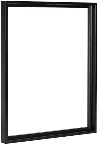 Bildershop-24 Schattenfugenrahmen Lamia 90x180cm Schwarz (matt) Selbstmontage Bausatz DIY