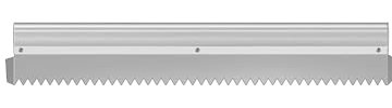 Zahnkelle, 60/75/80/90 cm langer Mörtelkamm, Fliesenkleberverteiler aus Aluminiumlegierung und Edelstahl mit 2 Leitblechen(Style2,80cm/31.5in)