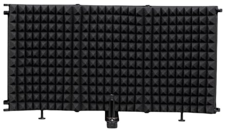 MHADBKH Portable Microphone Isolation Screen Microphone Isolation Shield Sound Absorbing Foam For Desktop Or Stand Mounting Adjustable Mics Filter