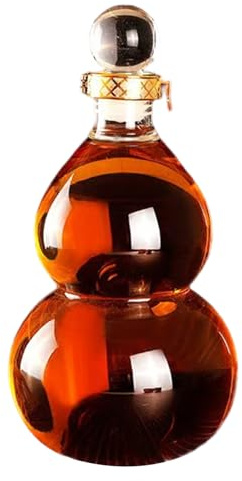 Gourd Water Bottle 1.5L/52oz Sealing Glass Drinking Gourd Clear Display Heat Resistant Empty Wine Bottles