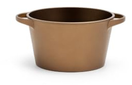 Luchetti K360 Professioneller Antihaft-Topf – integrierte Griffe und Topflappen aus Silikon – auch im Backofen verwendbar (Induktion, 24 cm)
