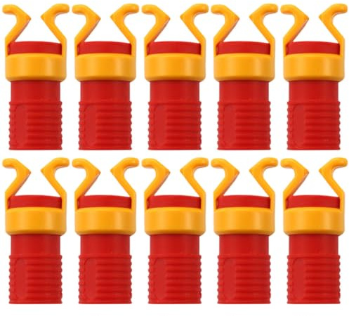 Uonlytech Set 10 Morsetti a Vite per Lavorazione Legno, Porta Viti Abs Leggero e Resistente, Strumento Fissaggio Manuale Antivibrazione per Utensili Falegnameria, Pratico per Avvitare