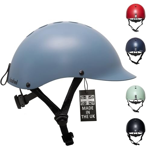 Dashel ReCycle Helmet for Adults - Made in the UK, Lightweight Urban Bike Helmet for Men & Women, CE Certified EN1078, Slim Commuter Allround Cycling Helmet for City Riding
