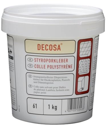 Decosa Adhesive for Polystyrene Insulation Tiles (1kg)