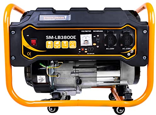 Strahlemann Generatore di corrente di emergenza a benzina, 3300 Watt, 230 V, con motore 7 CV, 4 tempi