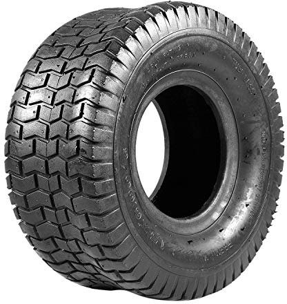Shumo 15X6.00-6 Pneus à Gazon pour Tondeuse Autoportée, Pneu de Jardin et Tondeuse Autoportée, 4 épaisseurs