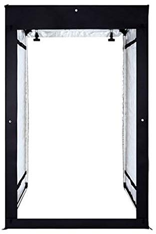 Bresser Fotostudio BR-PHT200 LED Aufzeichnungszelt 120x100x200cm | 8 LED Streifen mit je 200 W, 5.500 K, CRI 95, Objekte bis 180 x 100 x 80 cm, 3 Hintergründe, Transporttasche
