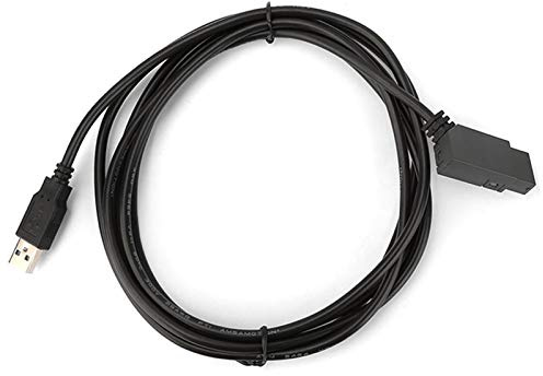 Fafeicy USB Programmierkabel für LOGO 2,5m PVC-Mantel blanker Kupferdraht 45° gewinkelter Stecker Programmierkabel Ersatz USB Kabel für LOGO Serie