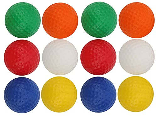 VGEBY Golfb?lle, Bunt PU ¨¹bungsb?lle, 12 St¨¹ck f¨¹r Golfspieler Training Freizeit