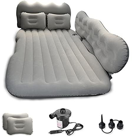 Ergocar Auto Luftmatratze Camping Matratze Aufblasbar 2 Personen mit Kissen Luftmatratze SUV MPV Aufblasbares Sofa Matratze Aufblasbar Gästebett Outdoor Reisen Sandstrand(M-Grau)