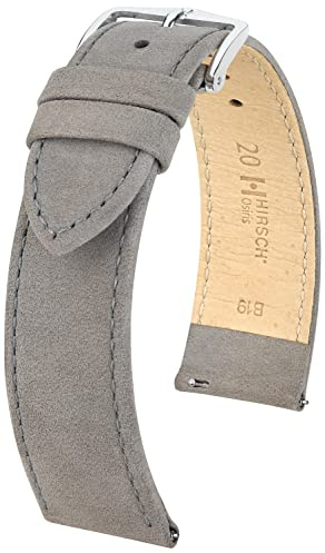 HIRSCH Uhren-Armband Osiris Nubuk - Uhr-Band aus naturbelassenem Kalbs-Leder