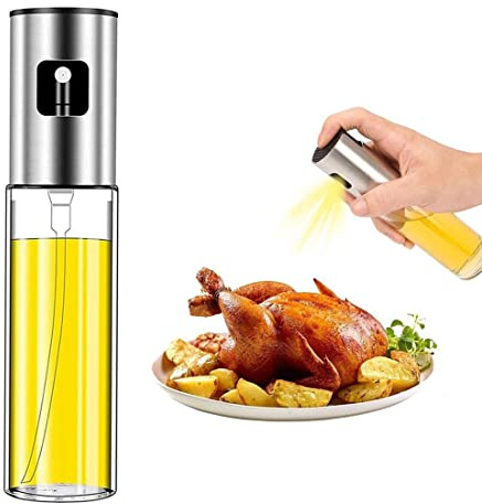 BODYA Olive Oil Sprayer Dispenser 100ml Oil Spray Bottle Oil Mister for BBQ Making Salad Baking Roasting Grilling Frying Kitchen