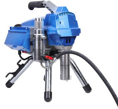 Pulverizador sin aire con regulación de presión electrónica, de acero inoxidable, 2,7 l/min, libre de gas, sin látex, pulverizador de pintura sin aire, pulverizador de pintura de látex de 3000 W