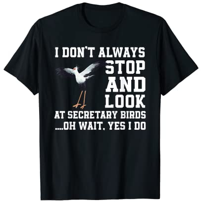 Lustiges Sekretär-Vogel-Liebhaber-Outfit, Liebesvogel T-Shirt