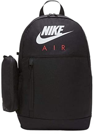 Nike Elemental Backpack, Black/Black/Red, One Size, Backpack