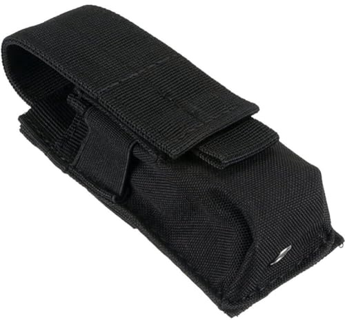 Vepoty Taschenlampentasche praktische Molle-Taschenlampen-Holster-Gürteltasche tragbare Taschenlampen-Tragetasche für Outdoor-Jagd Camping Wandern