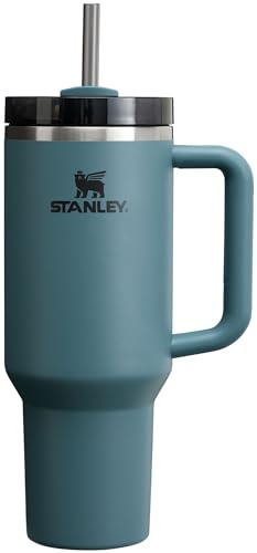 Stanley Quencher H2.0 FlowState Stainless Steel Vacuum Insulated Tumbler with Lid and Straw for Water, Iced Tea or Coffee, Smoothie and More, Blue Spruce, 40oz, 10-11824-055