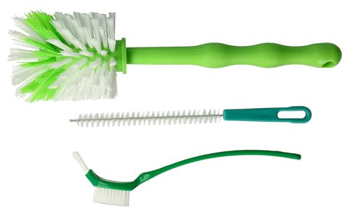 vhbw Cepillo Limpieza (Set 3 uds.) para procesadores de Alimentos comunes, por ej. Compatible con Thermomix