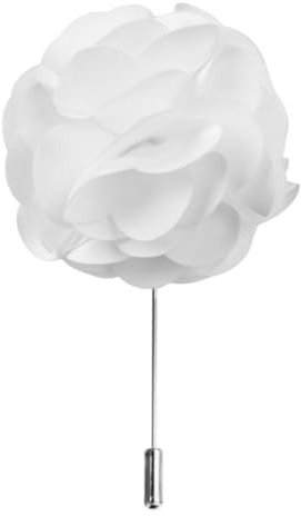 Satin und Kupfer Weiße Blume M15, Herren Boutonnière