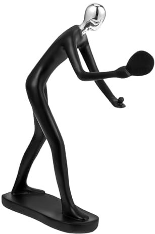 MUSISALY Abstract Athlet Statue Aus Resin Kleine Tisch-skulptur Für Sportliebhaber Für Büro Und Dekoration Figur Für Athleten Und Sportenthusiasten