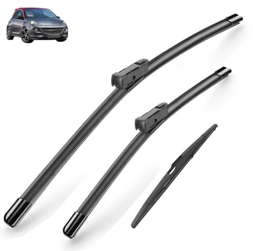 Vorne und Hinten Wischer Set Für Opel Adam 2012-2019 2013 2014 2015 beschichtet scheibenwischer klinge 26 + 16 + 14(Left hand drive)