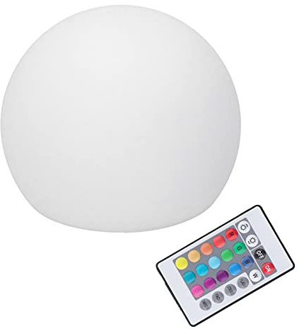 Marhynchus Lampada Globe RGBW, 16 Chiave Remote Control 16 Dimmabile a Colori con IP67 Design Sospeso Impermeabile USB Ricaricabile per Punti Panoramici, Stagni, Piscine