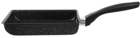 Holibanna Poêle Carrée Antiadhésive Pour Gaz Extérieur Poêle Japonaise Tamagoyaki Multifonction Avec Fond Plat Résistant Pour Omelettes Crêpes Et Cuisson Polyvalente