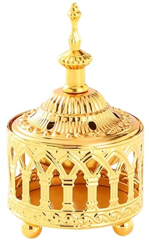 Vintage Arabic Incenses Holder ciotola in metallo con coperchio per migliorare meditazioni yoga e spazio domestico incensi in metallo bruciatori con coperchio