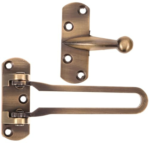 jojofuny Serratura Rinforzata per Porta Interna in Metallo Antiruggine Stile Vintage per Sicurezza Casa e Hotel Blocco Antifurto Robusto e Facile da Installare