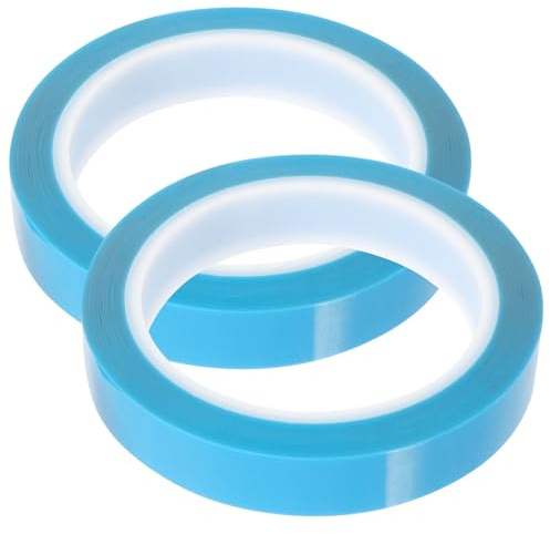 jojofuny 2 Rolls Blue Pet Refrigerator Adhesive Tape 20mm x 50m Silent Freezer Drawer Fixing Tape Temporary No Residue for Appliance Door Repair