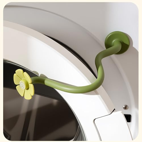 Draduo Washer Door Prop Magnetic, Washing Machine Topper, Front Loader Washer Door Prop, Washing Machine Door Holder, Washer and Dryer Accessories, Door Holder to Keep Door Open (Green)