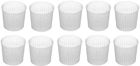 Set De 10 Moldes Queseros 5 x 5 cm - 100g – Cestillos Para Ricotta, Requesón Y Mini Quesos