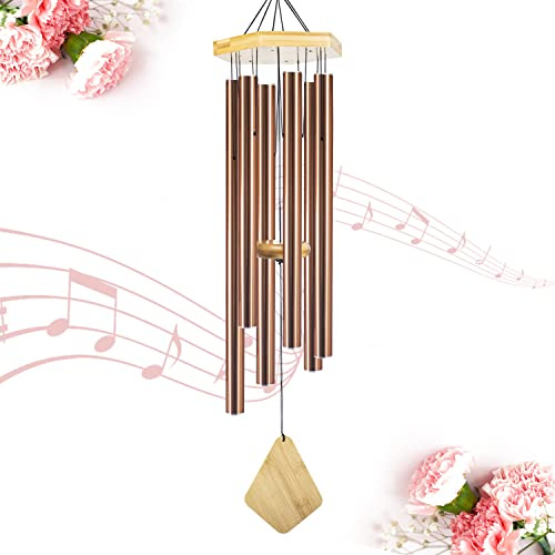 Howarmer Windspiel für den Außenbereich, groß, tiefer Ton, 91,4 cm, Sympathie-Windspiel für Mutter, Einweihung, Weihnachten, Windspiel für Garten, Terrasse, Heimdekoration