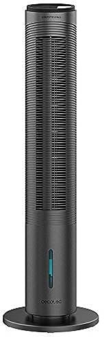 Cecotec Rafraîchisseurs d'air par évaporation EnergySilence 2000 Cool Tower. Puissance 60 W, réservoir amovible de 2 litres, 3 vitesses, 3 modes avec oscillation, minuterie, contrôle tactile