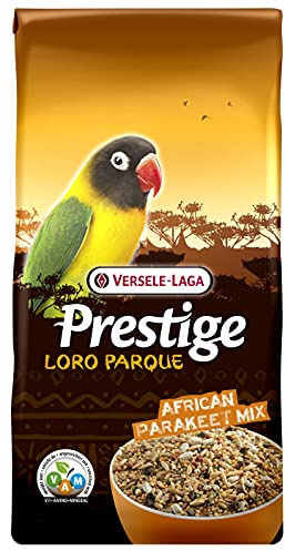 VERSELE-LAGA – Prestige Loro Parque Afrikanische Sittichmischung – Angereicherte, vollständige und abwechslungsreiche Samenmischung – 20 kg